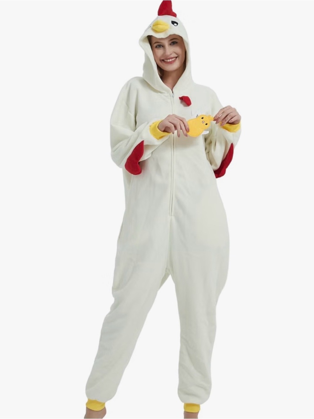 Adult small Chicken Onesie Costume